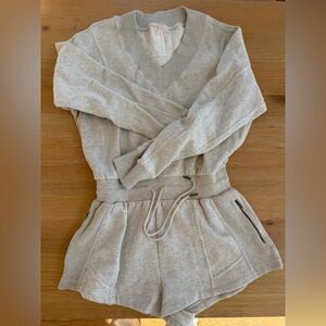 FP Movement Grey long sleeve Romper